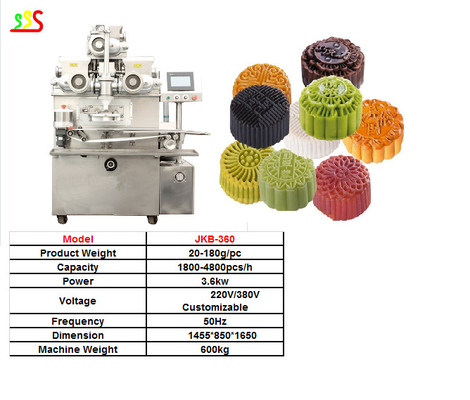 Pineapple Cake Mochi Meat Ball Making Machine 4800pcs/H
