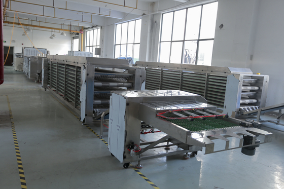 High Productivity Pita Bread, Paratha Production Line 3600-16000 Pieces/h Powered By Electricity