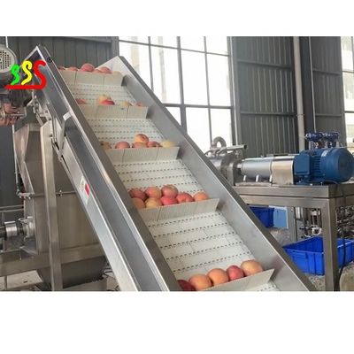 Sistema de processamento de polpa de maçã fresca 5000kg/hora Equipamento de produção 50 Hz