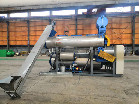 Planta de Farinha de Peixe Típica de 50-200 KW Para Processamento de Peixe em Farinha de Peixe Com Teor de Umidade de Saída Inferior a 10 Por Cento