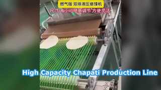 linha de produção de chapati
