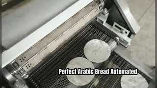 Linha de produção de pão árabe